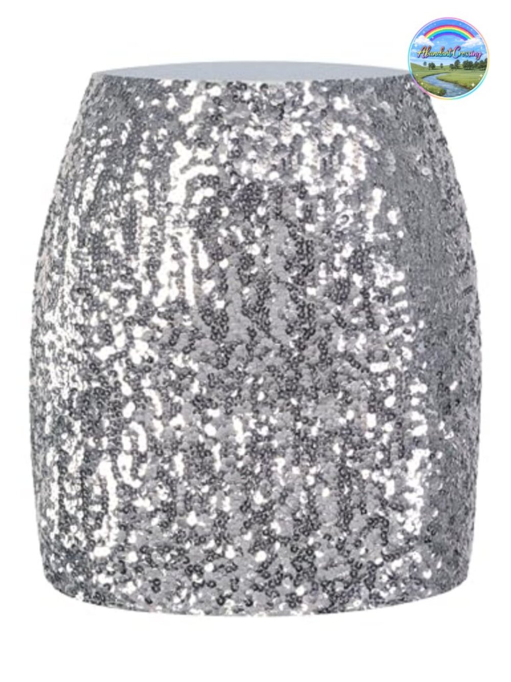Sequin Bodycon Mini Skirt Stretchy Lined Club Party Night Out